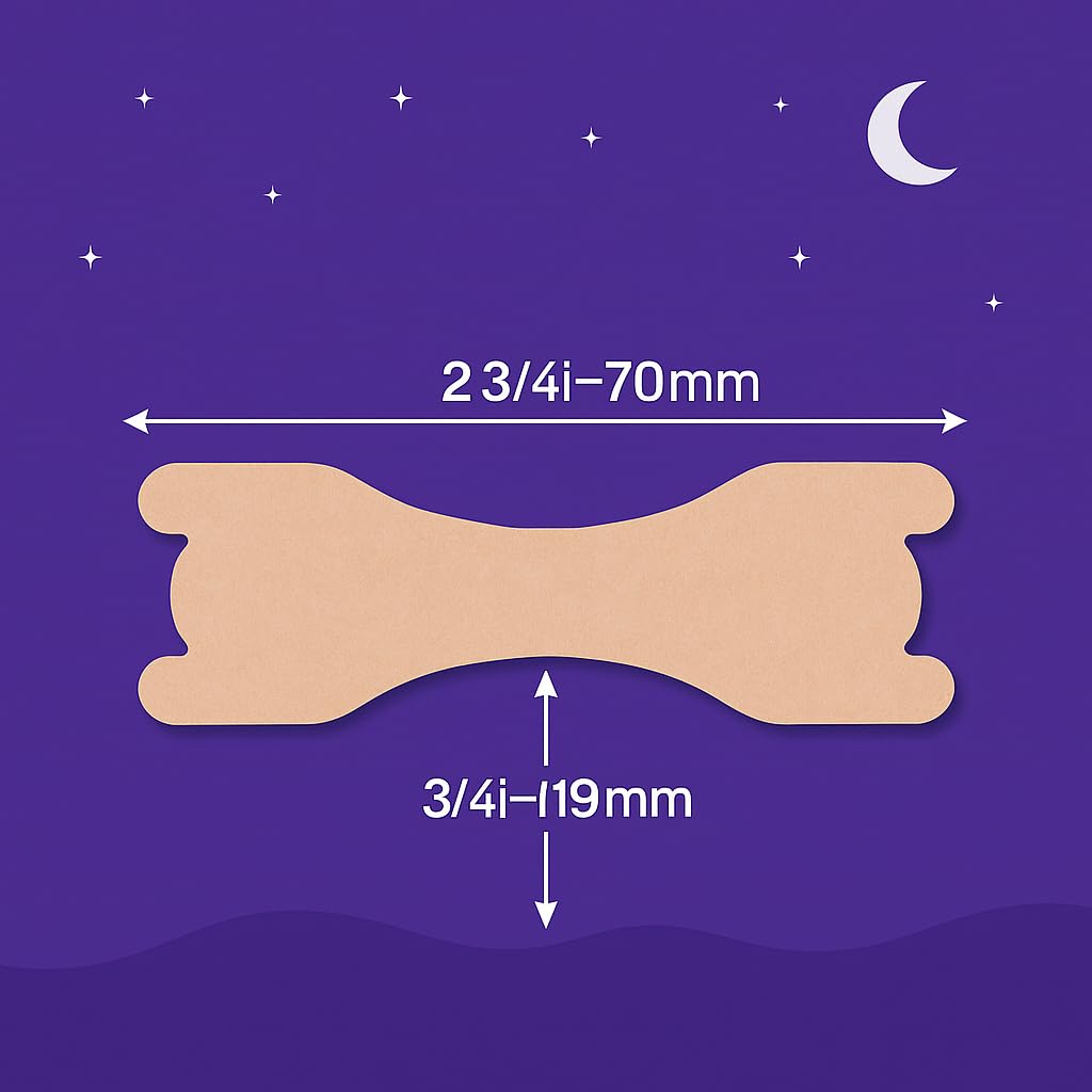 Bandes nasales YILINM, design translucide et discret pendant le sommeil.