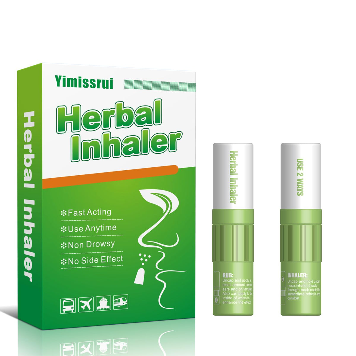Inhalateur Nausee Yimissrui portable, soulagement rapide lors de deplacements.