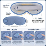 Yincook masque yeux chauffant, vibration relaxante pour fatigue oculaire