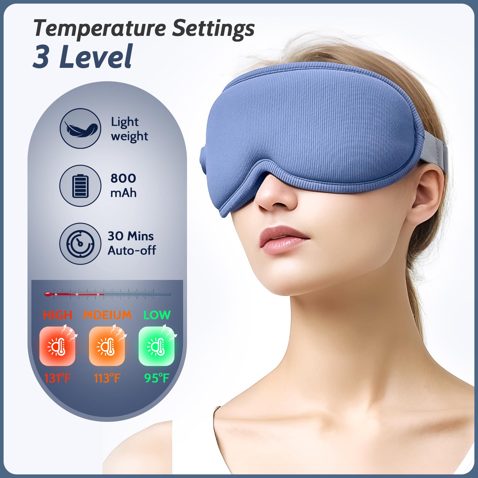 Masque yeux Yincook léger et sans pression pour porter toute la nuit