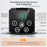 Connexion USB et autonomie intégrée du masseur Yincook pour massages sans fil.