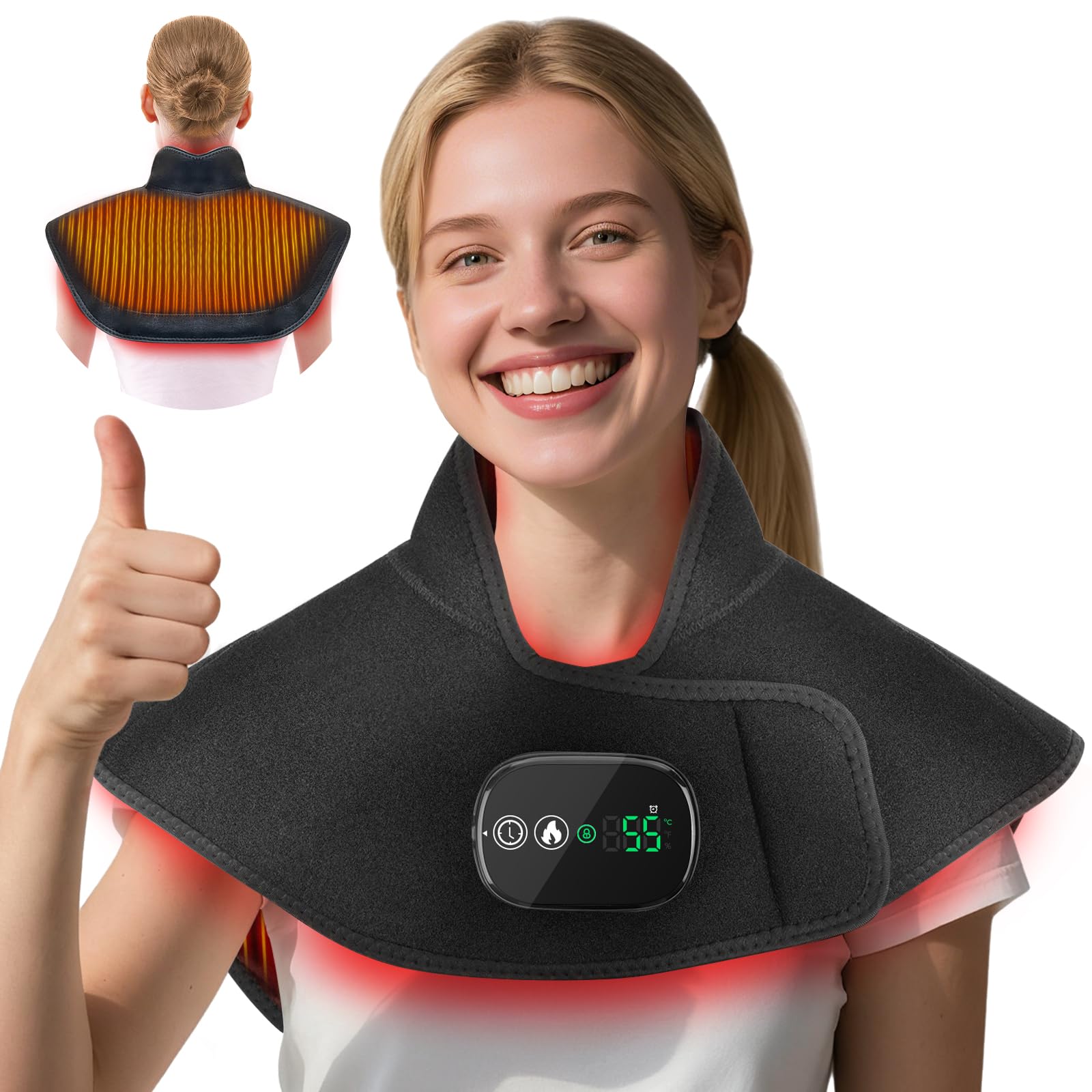 Yincook coussin chauffant sans fil, chaleur mobile et confort partout.