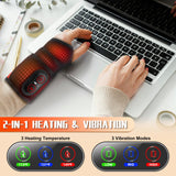 Vibration de massage du poignet pour détente musculaire.
