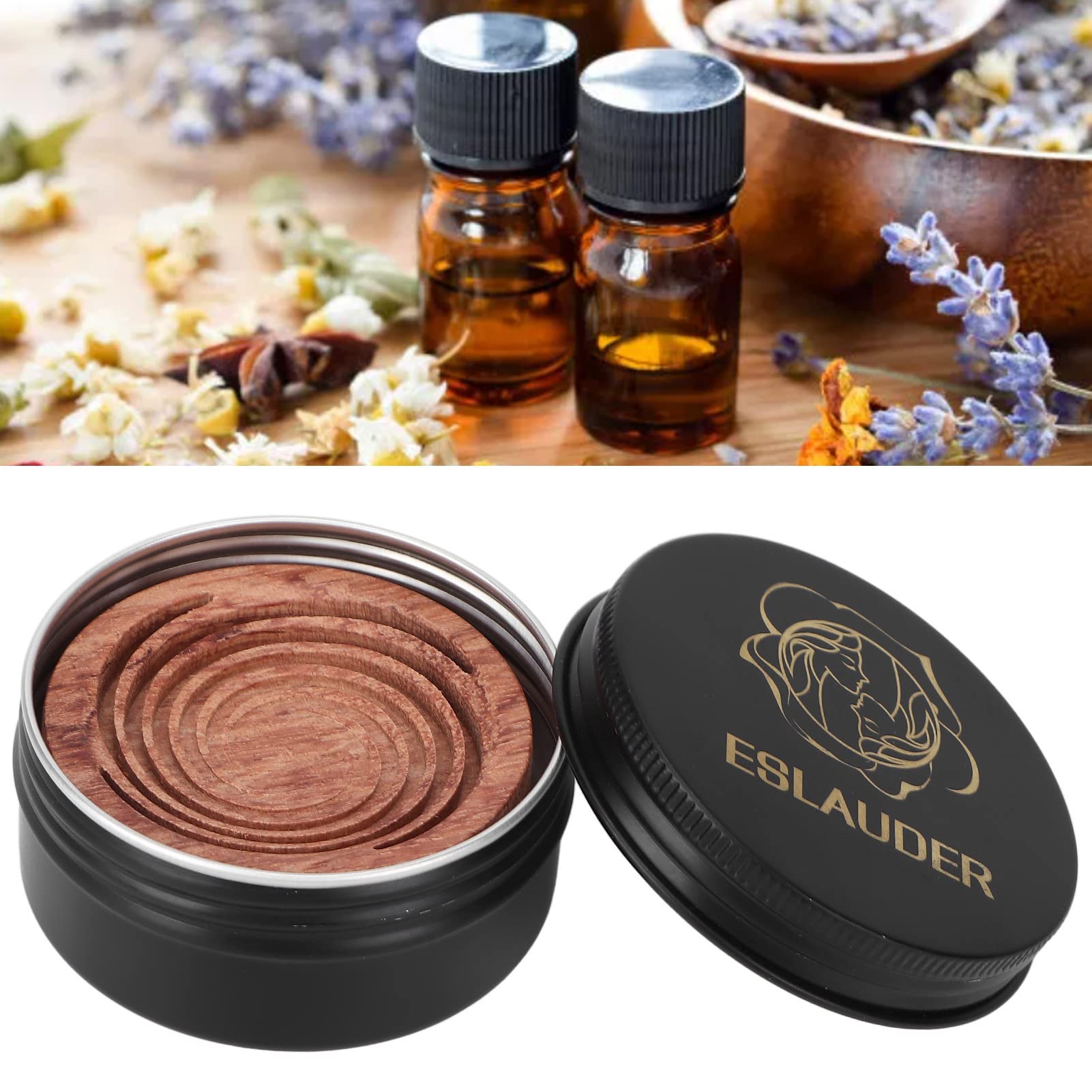 Yinhing boîte stockage diffuseur bois mini: rangement élégant