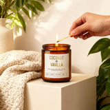 Cadeau élégant YINUO LIGHT, bougie coco-vanille pour femmes.