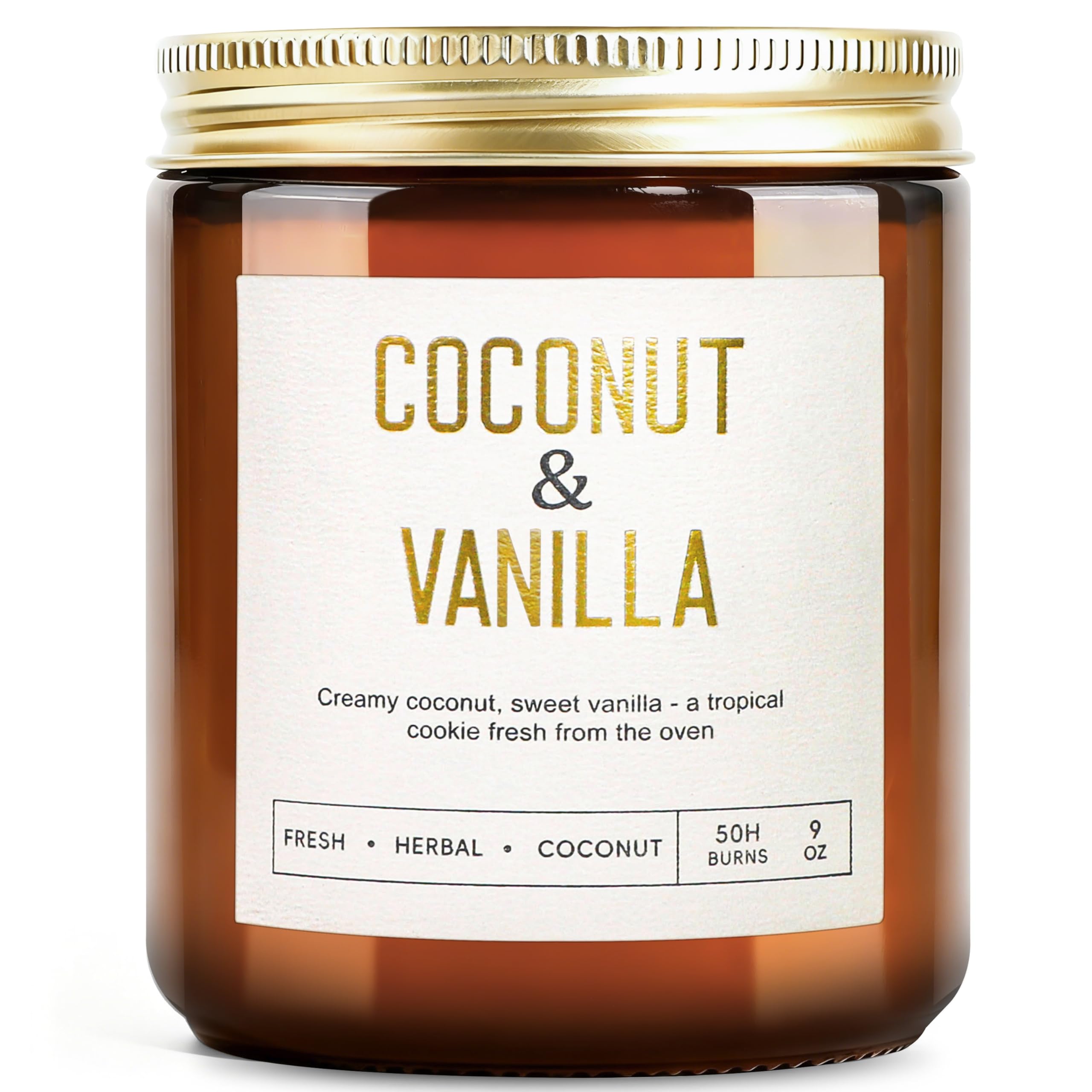 Bougie coco-vanille YINUO LIGHT, parfum durable pour salon.