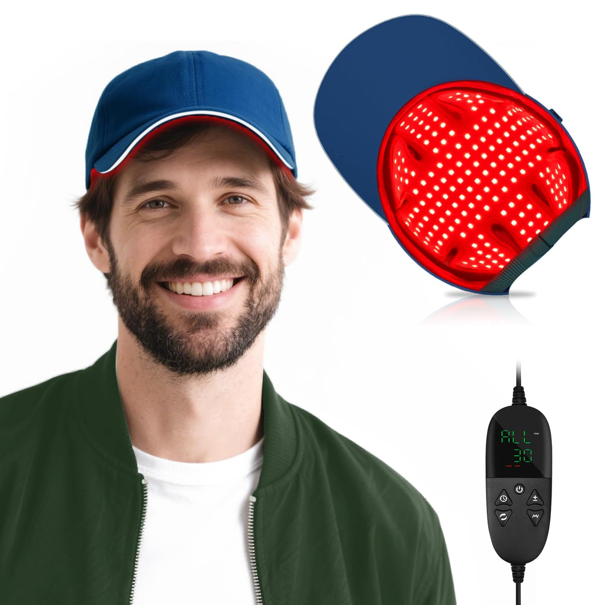 Casque YIPFREE, lumière rouge 630-850-940 pour cuir chevelu et bien-être.