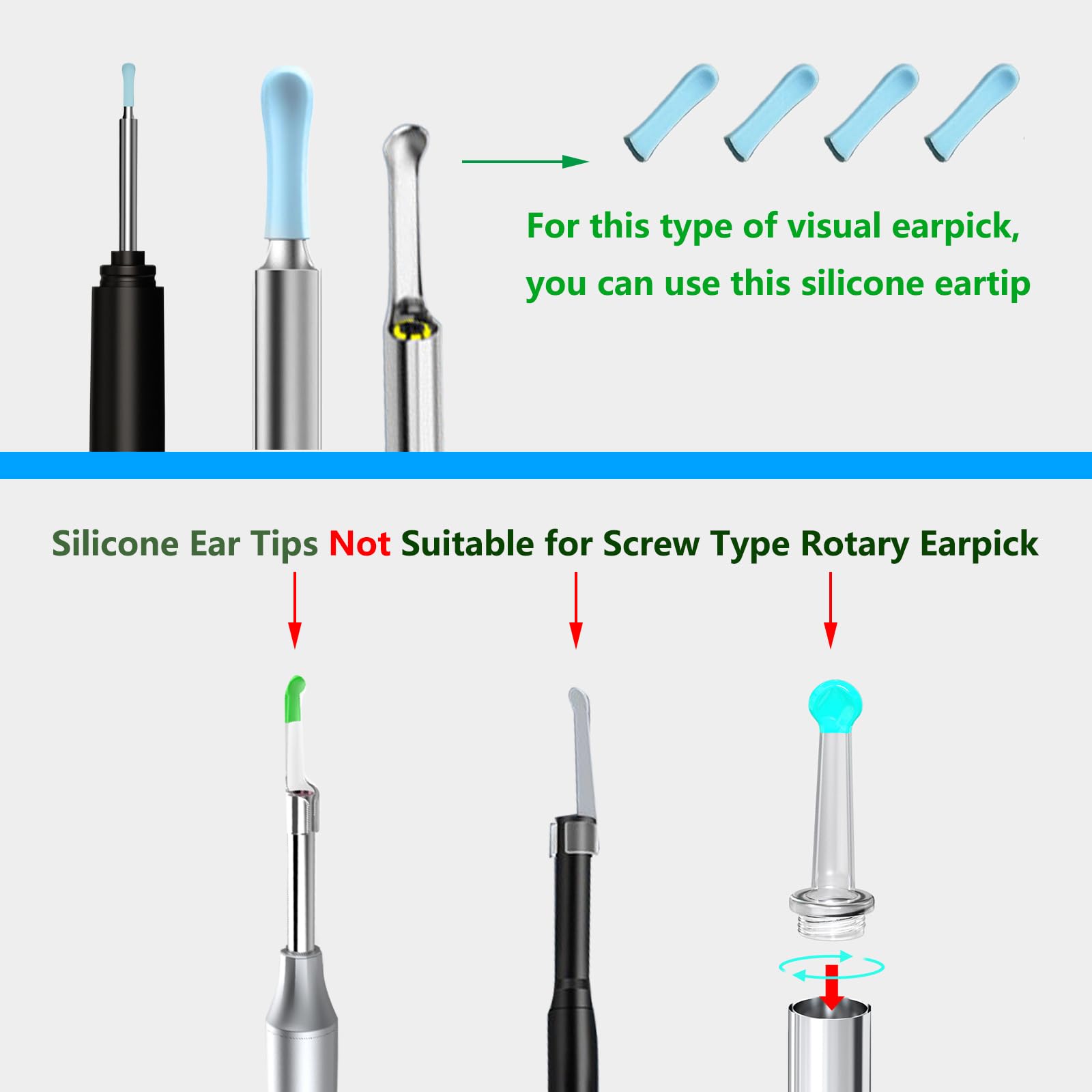 Embouts compatibles 3,5 mm – YIPINER pour otoscope visuel