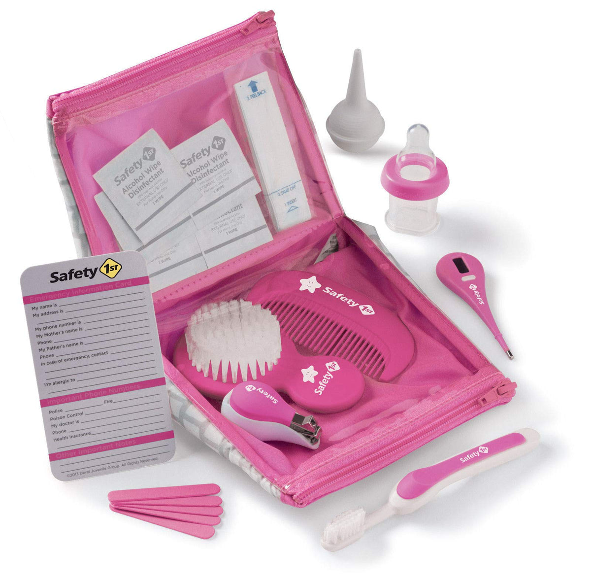 Trousse de soins bébé SafetyFirst par YISHIDA, rangement clair et pratique en déplacement.