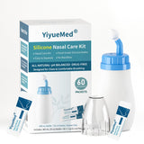 Bouteille silicone YiyueMed 300 ml pour rinçage nasal quotidien, confort et contrôle.