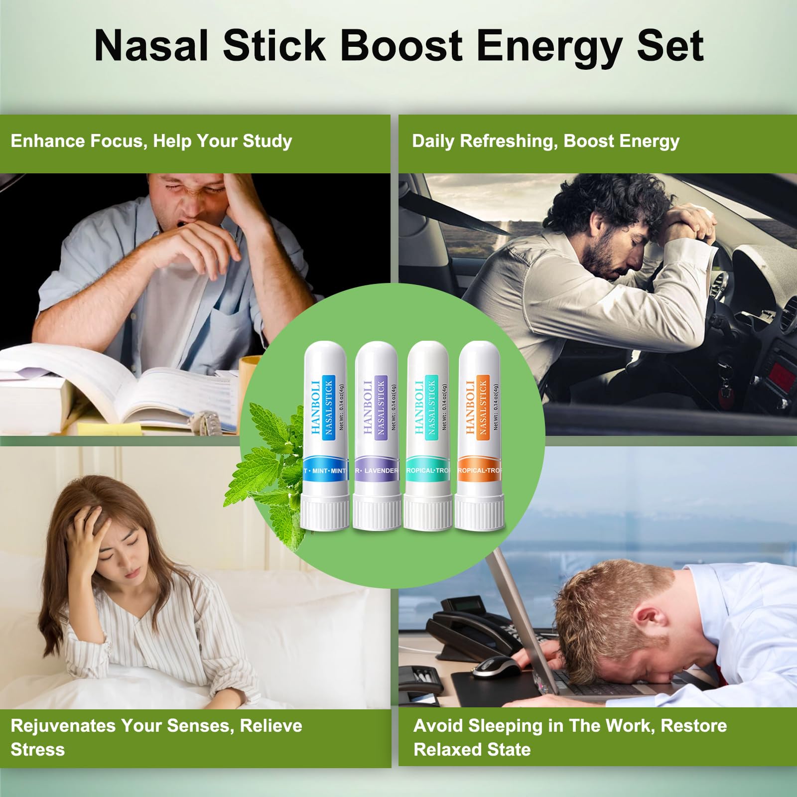 Inhalateur nasal tropical YKJHCSL pour ambiance fruitée et stimulation sensorielle