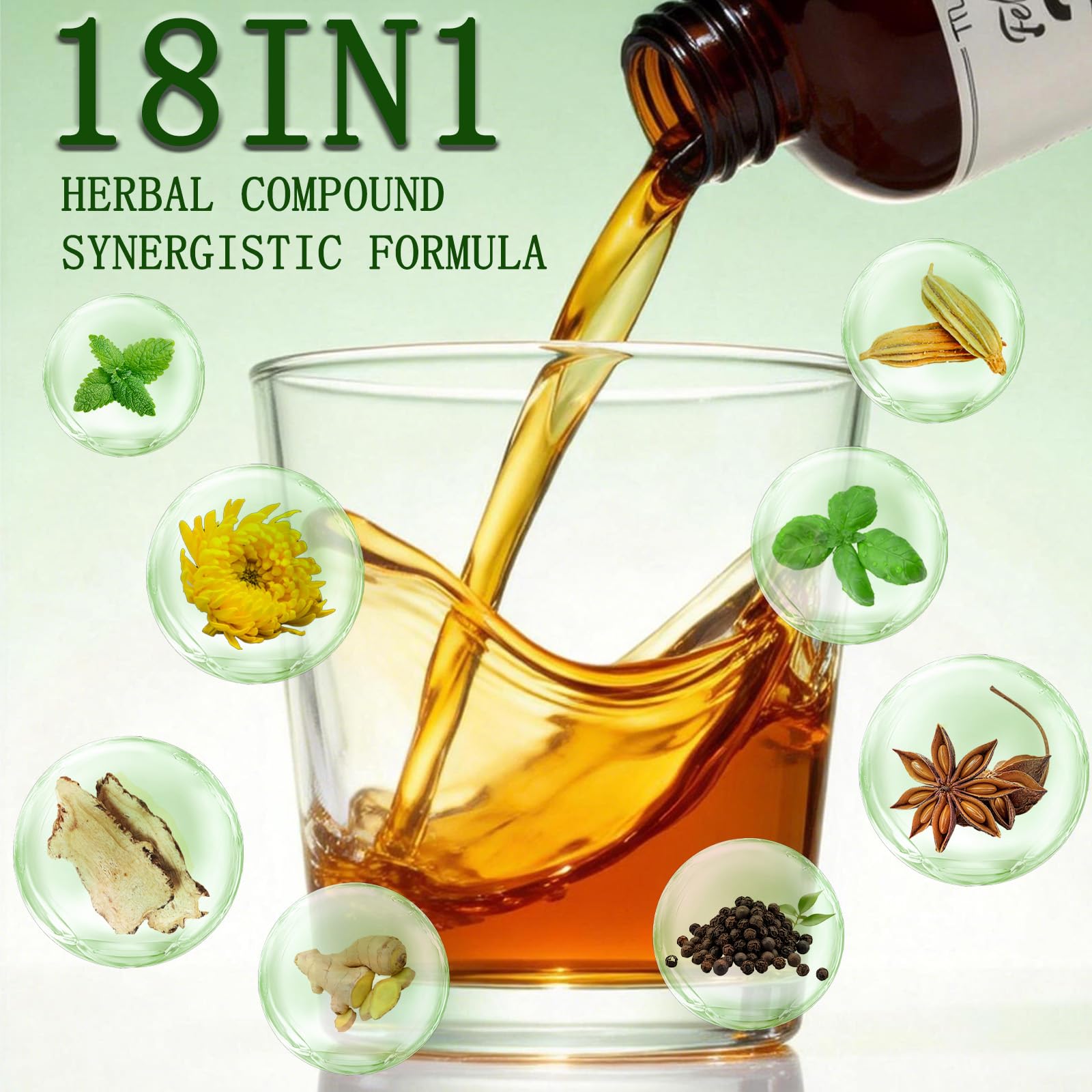 YKSDQ etiquette claire sur la bouteille facilite l'identification.