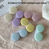 YKuzLx boîte lentilles bouchon vis anti-fuite, sécurité et propreté en déplacement.