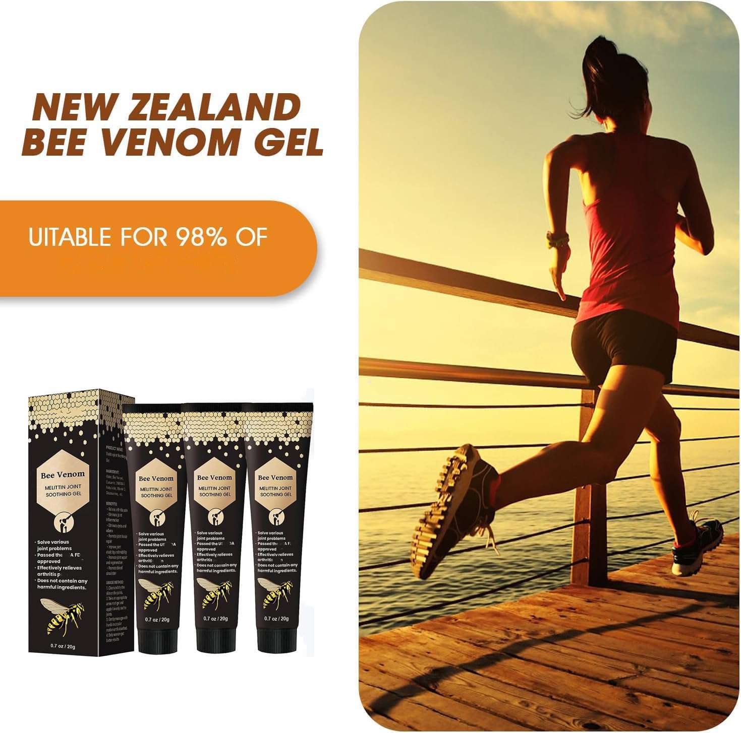 Ylahdent venin abeille - Application rapide sur muscles et articulations