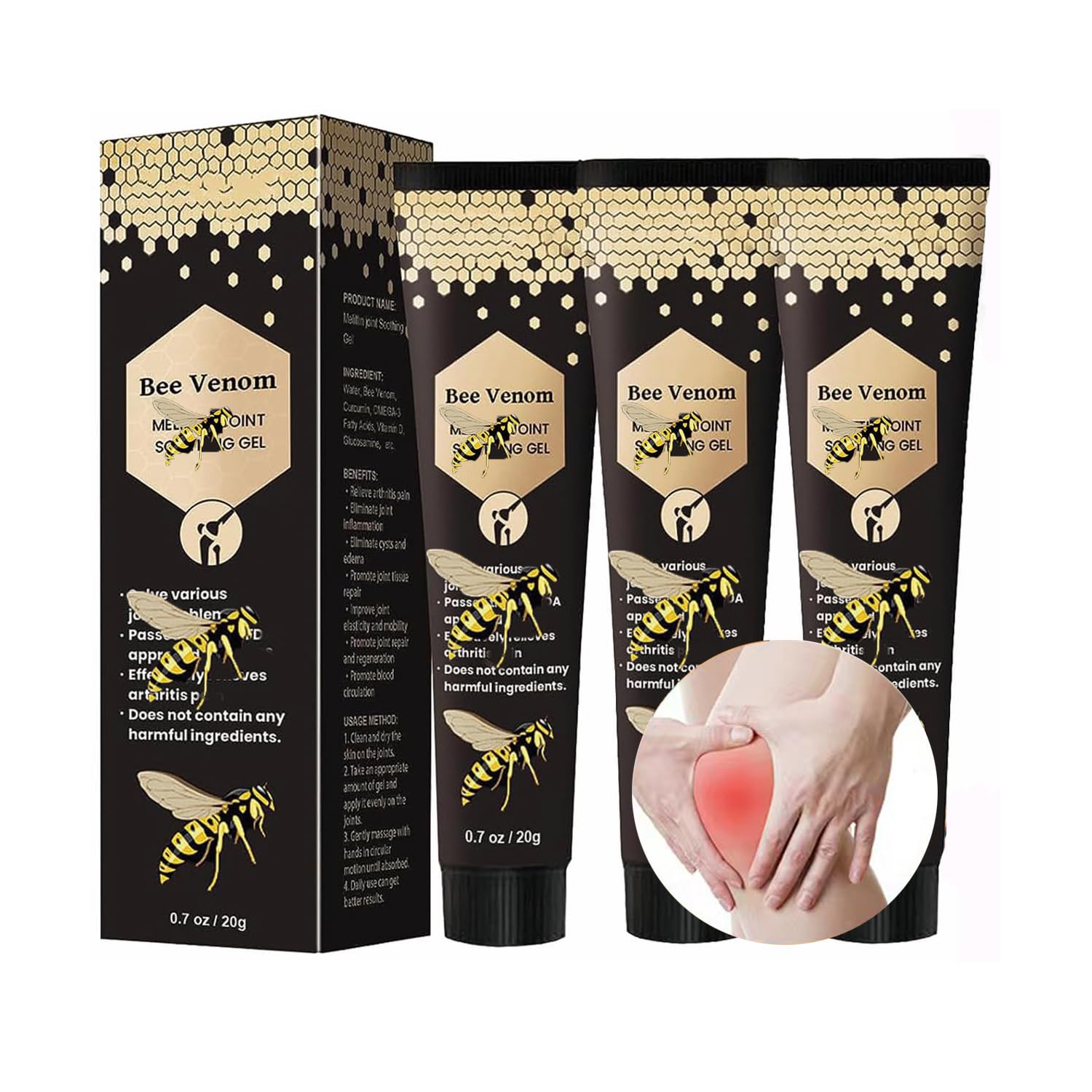 Ylahdent venin abeille - Emballage pratique pour usage nomade et efficace