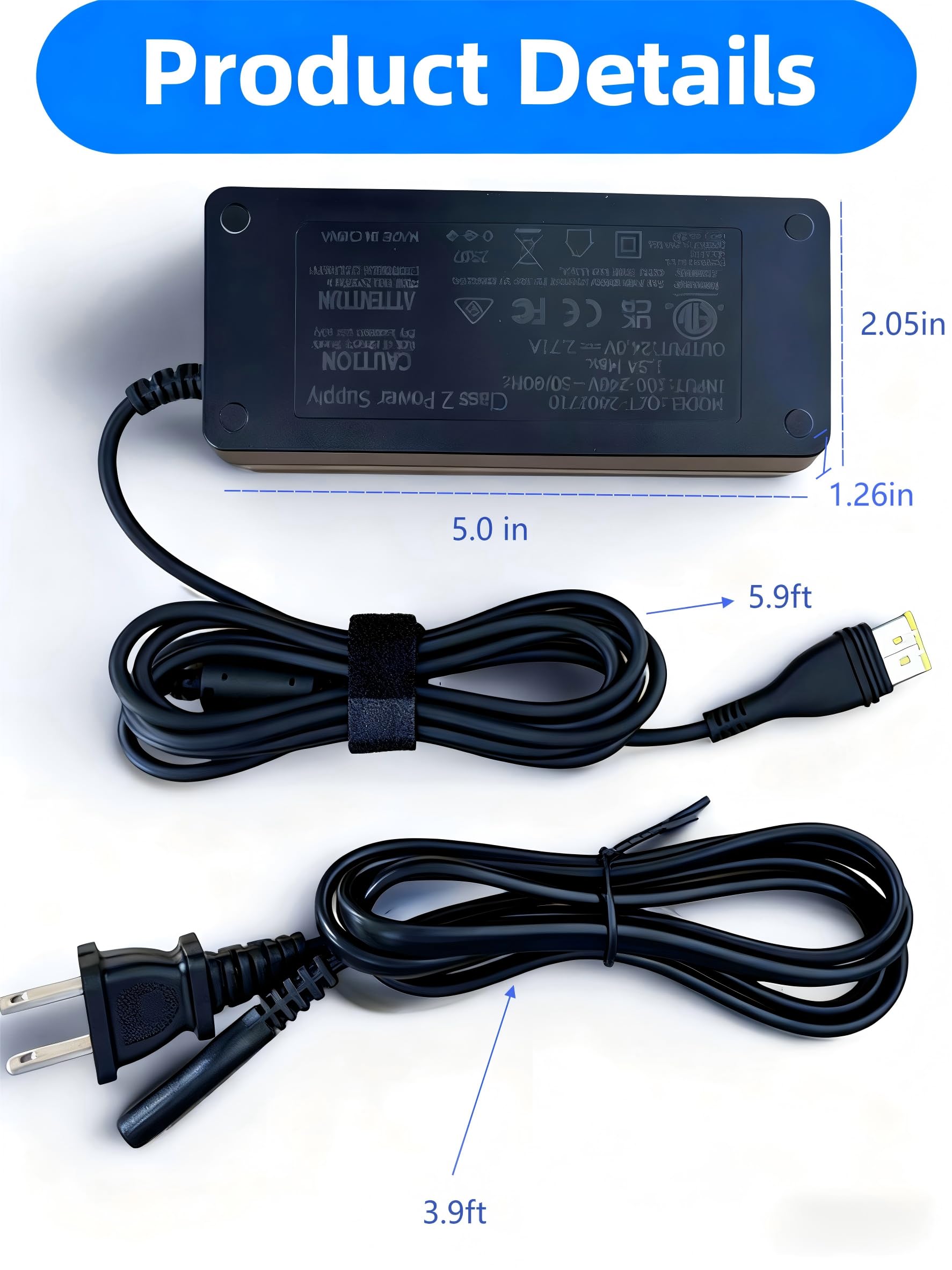 YLNYEUI adaptateur 24V pour AirCurve 11, compatibilité étendue