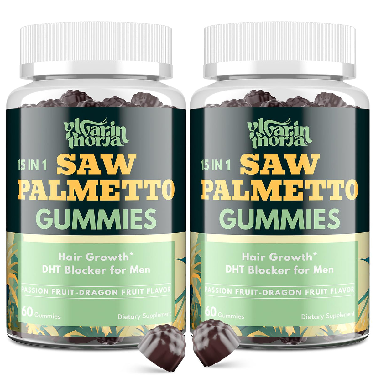 Gommes Saw Palmetto YLVARIN THORIA en bouteille, format pratique et plaisir de consommation.