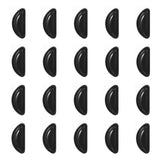 Coussins nasaux demi-lune anti-glisse Ymapinc en silicone, confort durable.