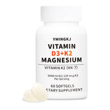 YMINGKJ D3 K2 bouteille et gélules, soutien densité osseuse potentiel