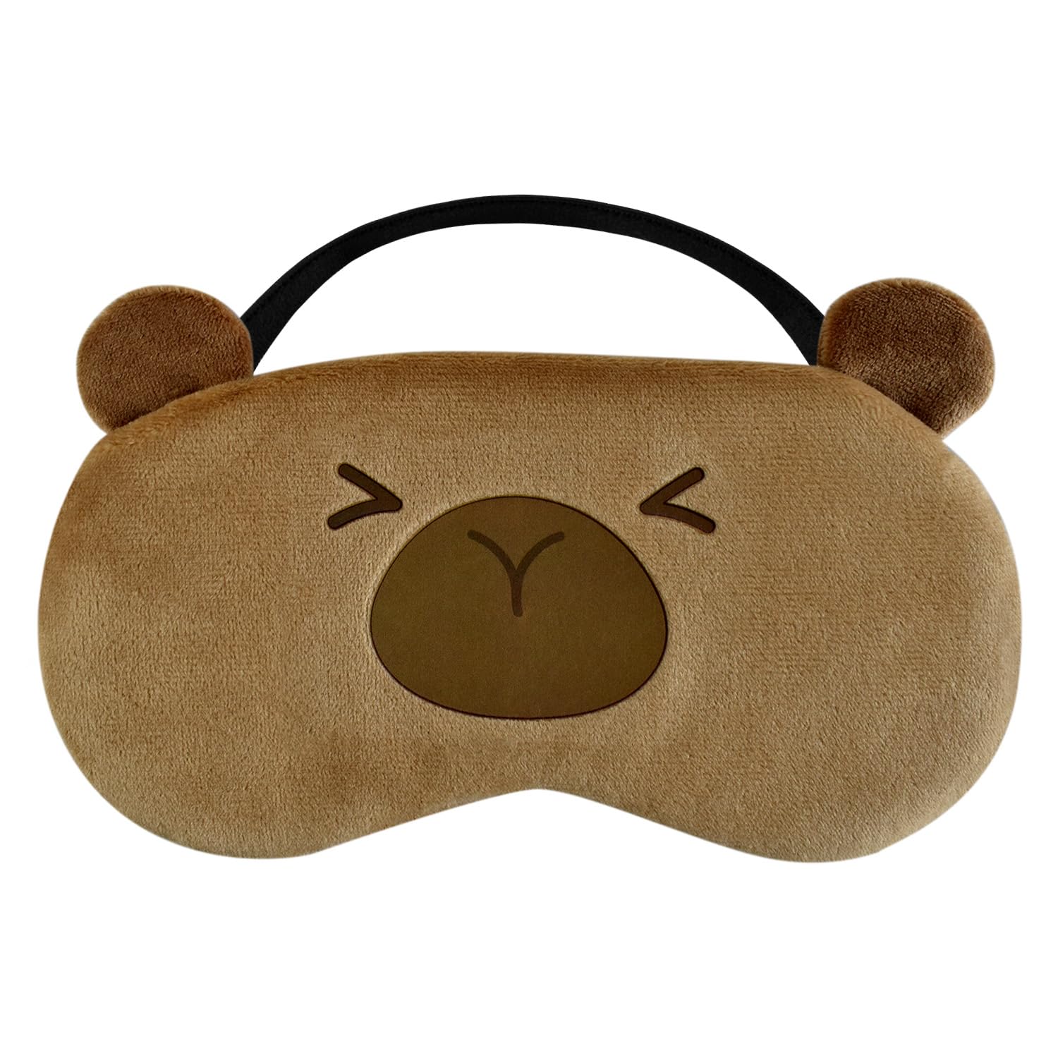 Masque Ynaize en peluche doux protégeant les yeux pendant le sommeil.
