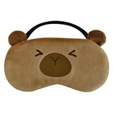 Masque Ynaize en peluche doux protégeant les yeux pendant le sommeil.