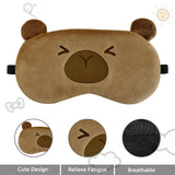 Masque Ynaize au design capybara pour une détente ludique et confortable.