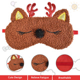 Masque Ynaize yeux design cartoon Renne, apporte amusement et détente.