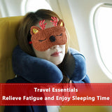 Masque Ynaize yeux utilisation voyage, idéal pour vol et sieste.