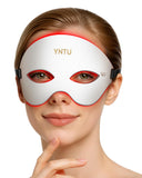 Masque YNTU yeux chauffant rouge en action pour détente oculaire