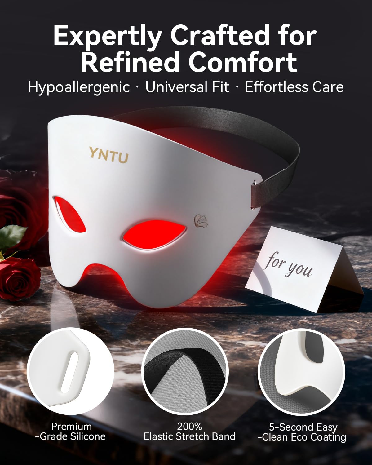 Masque YNTU yeux avec minuterie personnalisable pour sessions sur mesure