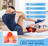 Masseur YNTU Genou – LED 850nm pour action en profondeur et confort.