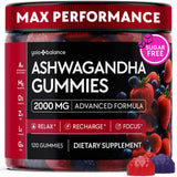 YoGlobalance Ashwagandha Gommes dans la bouteille, pratique pour la détente.