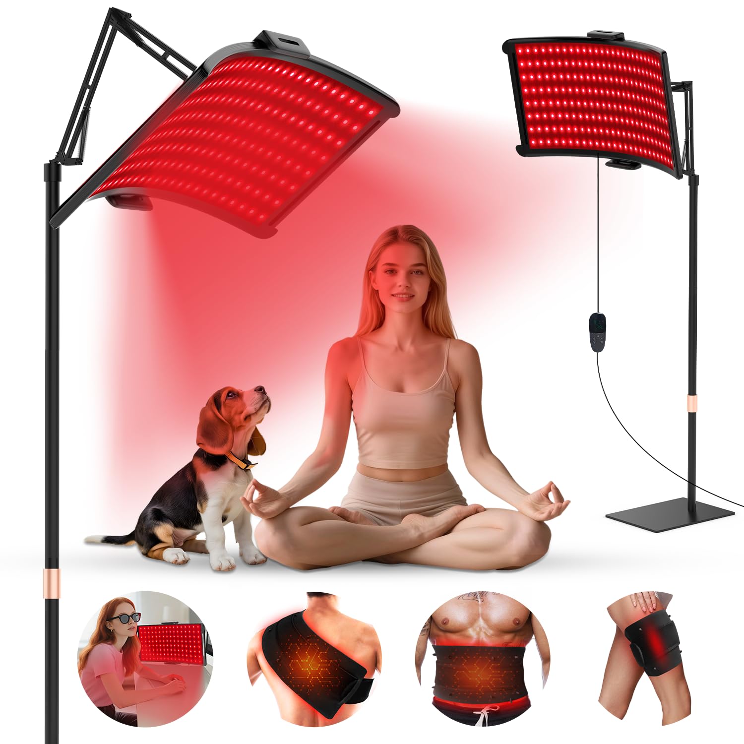 YOEYOU lampe lumière rouge 660nm pour détente et récupération à domicile