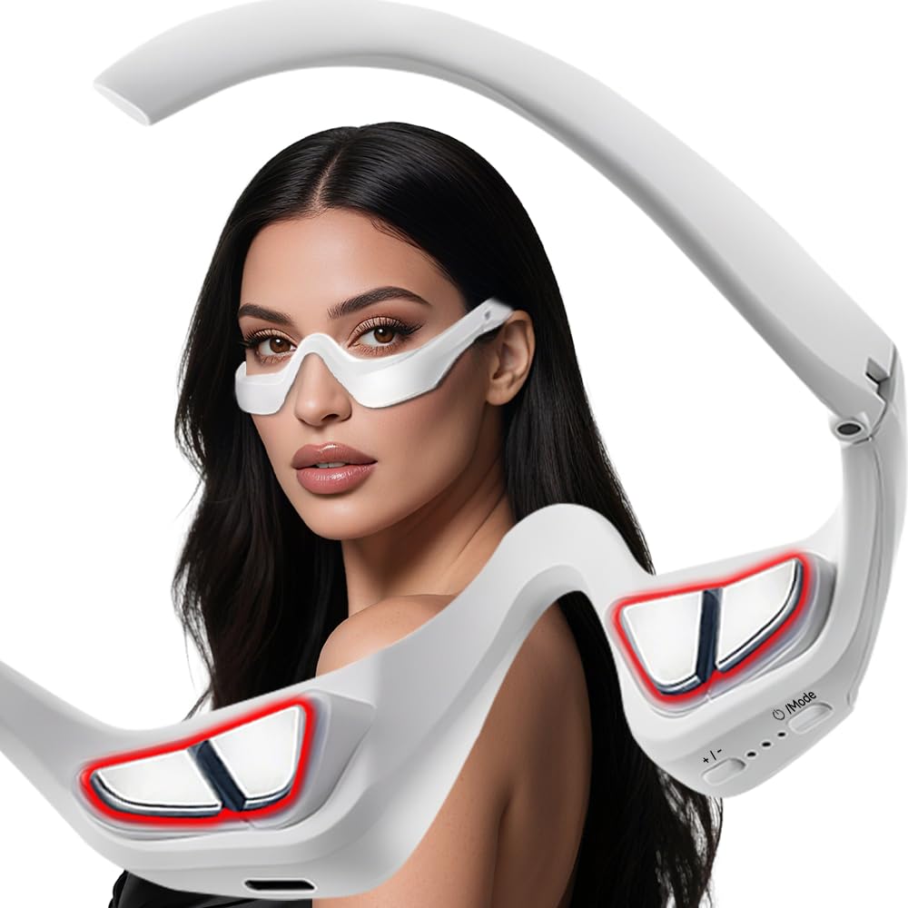 YOEYOU lunettes-lumière-rouge contour des yeux pour illuminer le regard et atténuer les cernes.
