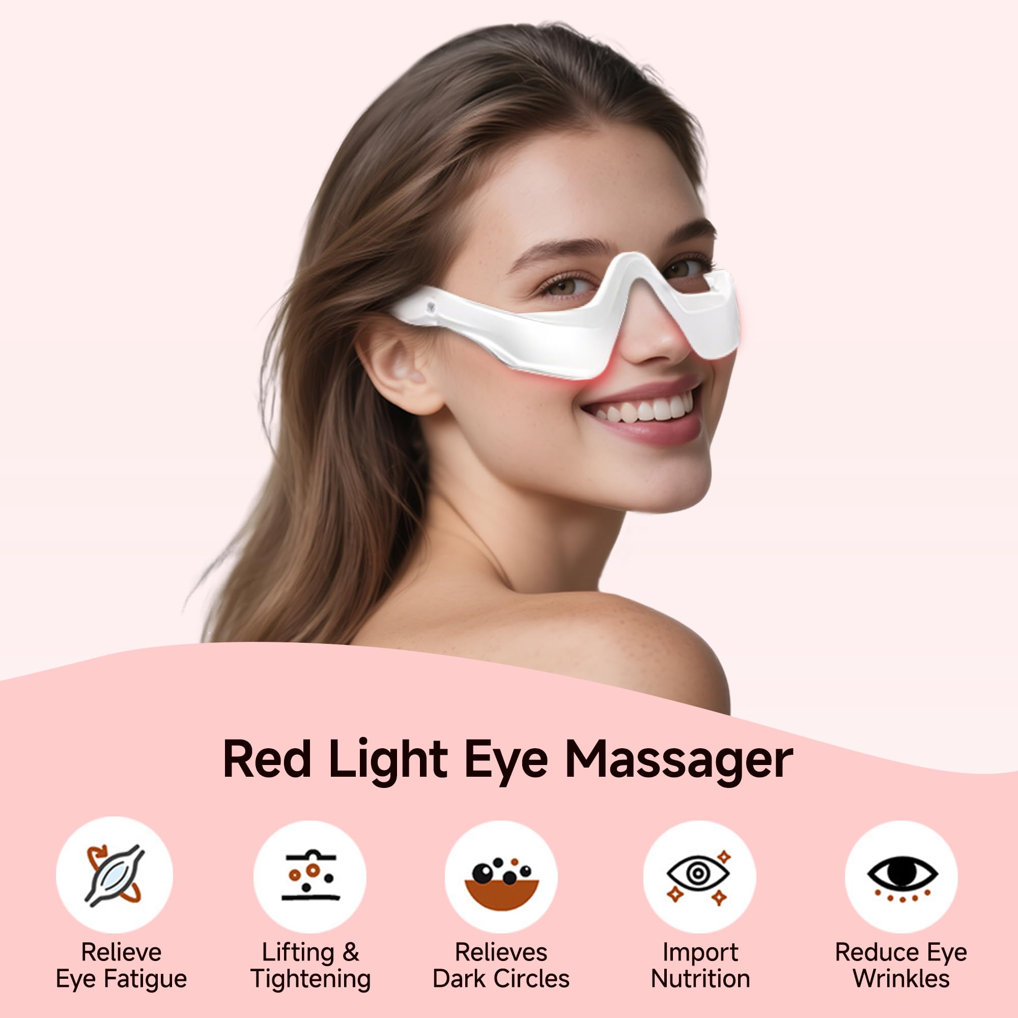 YOEYOU massage microcourant visage tonifie les muscles autour des yeux.