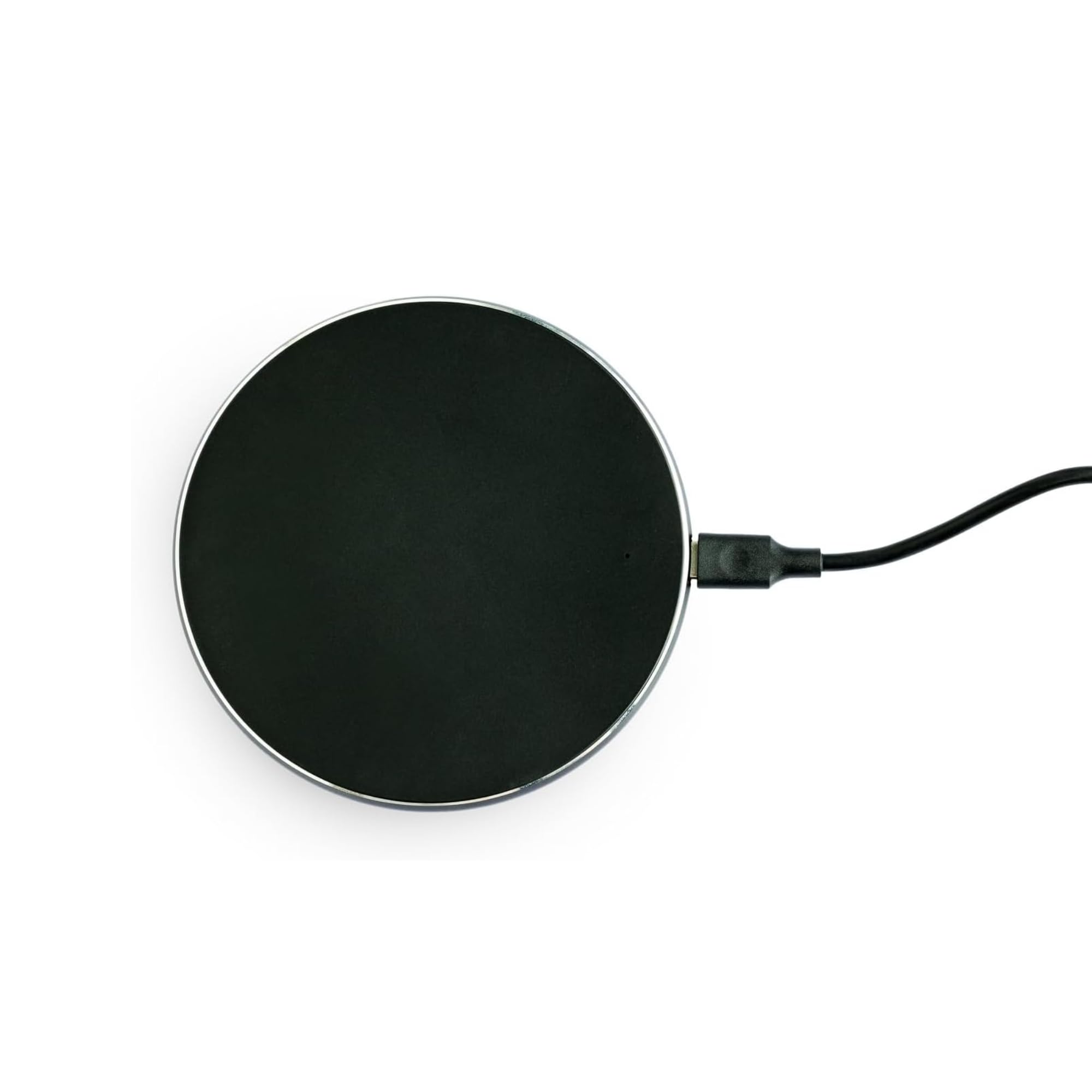 Chargeur sans fil Yogasleep avec Hushh+ sur plateau élégant et compact, recharge efficace.