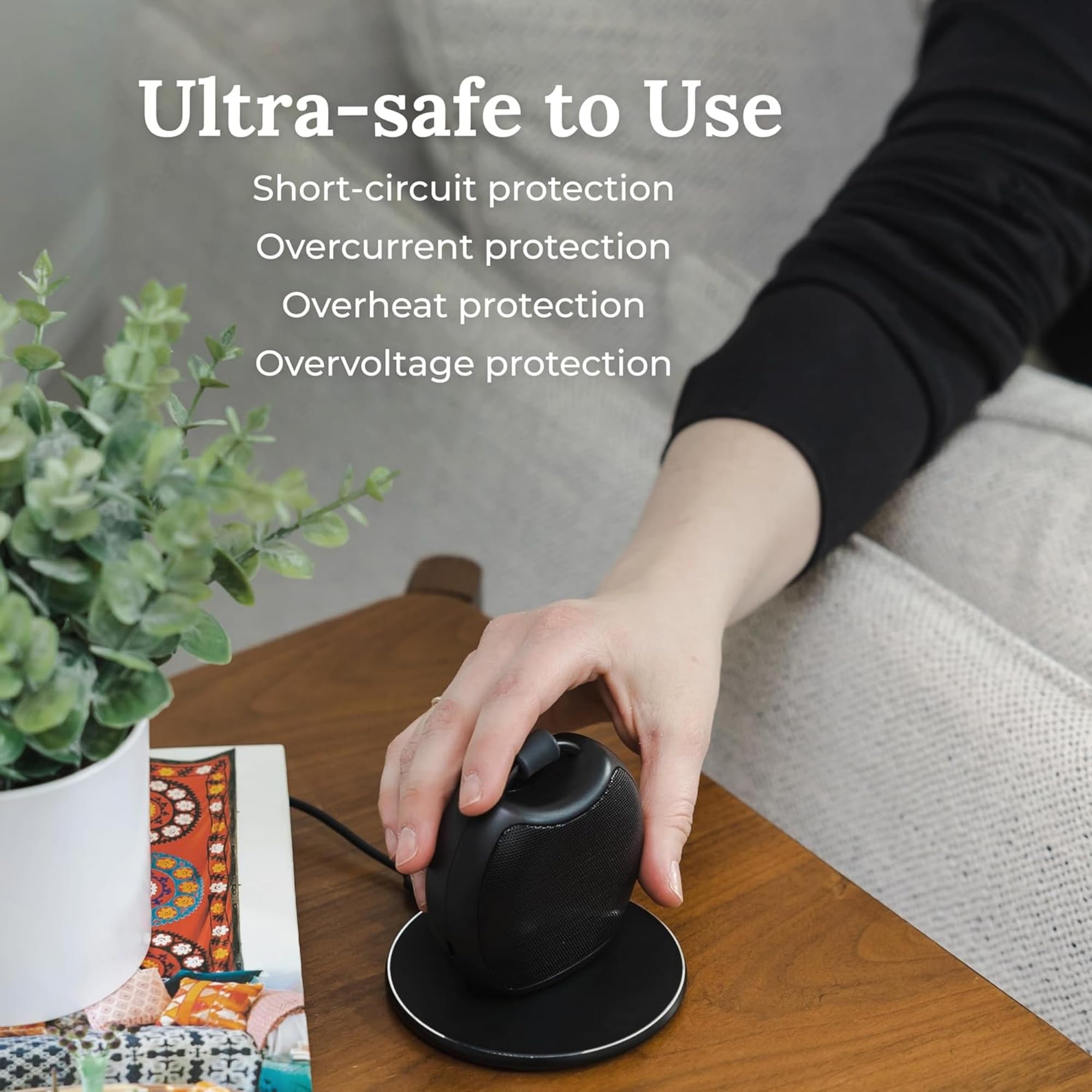 Yogasleep chargeur sans fil compatible Qi pour iPhone, pratique au quotidien.