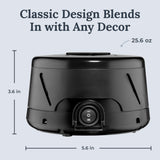 Cordon de sept pieds Dohm Classic noir offre une utilisation flexible au bureau.