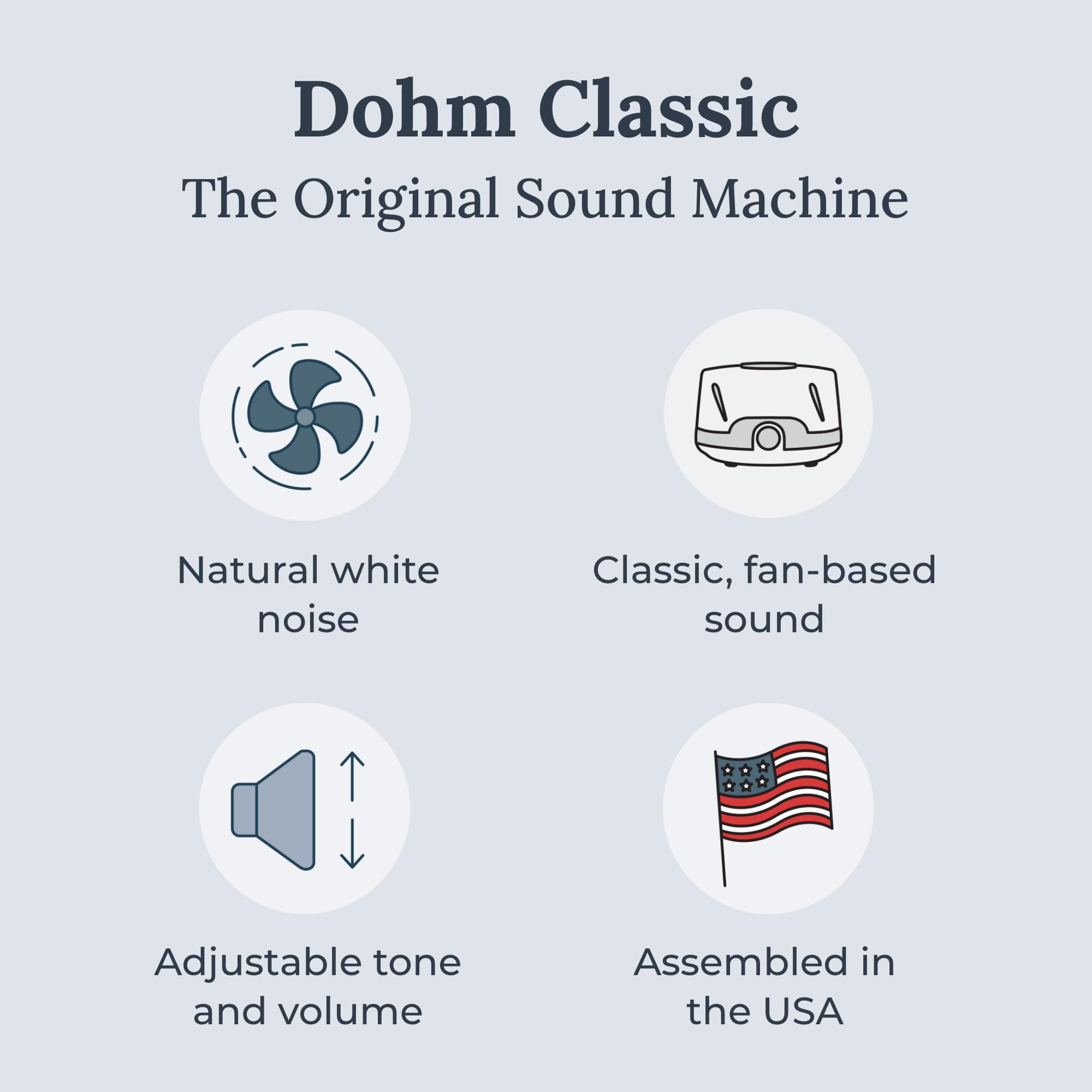 Dohm Classic avec réglage double pour adapter tonalité et volume.