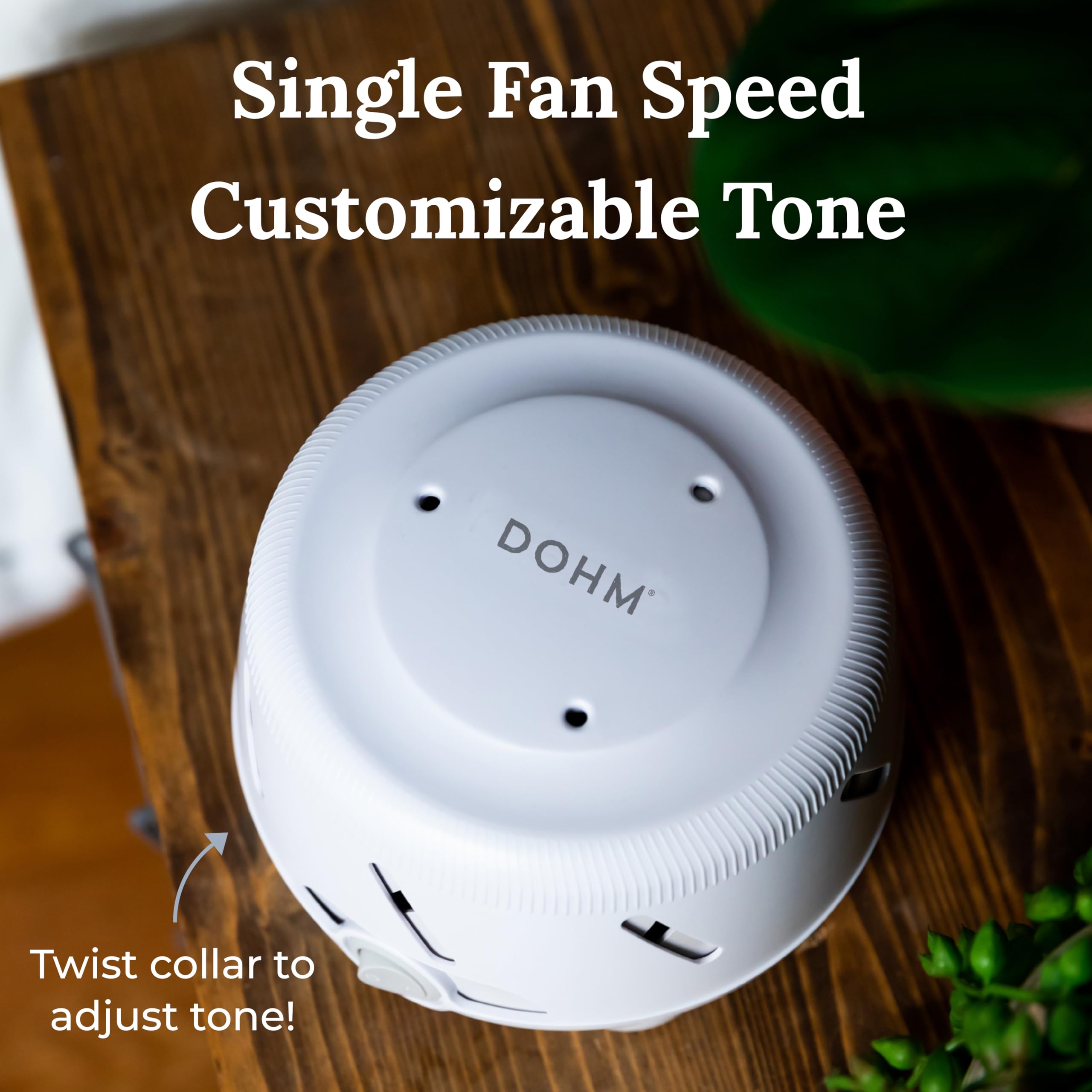 Dohm Uno dans une chambre, ambiance sonore apaisante.