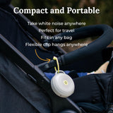 Yogasleep Hushh clip bébé inclus, pratique sur landau ou siège auto.