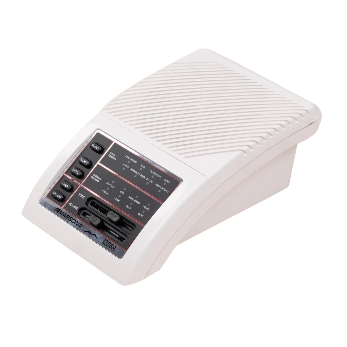 Yogasleep Marsona avec interface tactile, pour personnaliser les sons destinés au sommeil et à la relaxation.