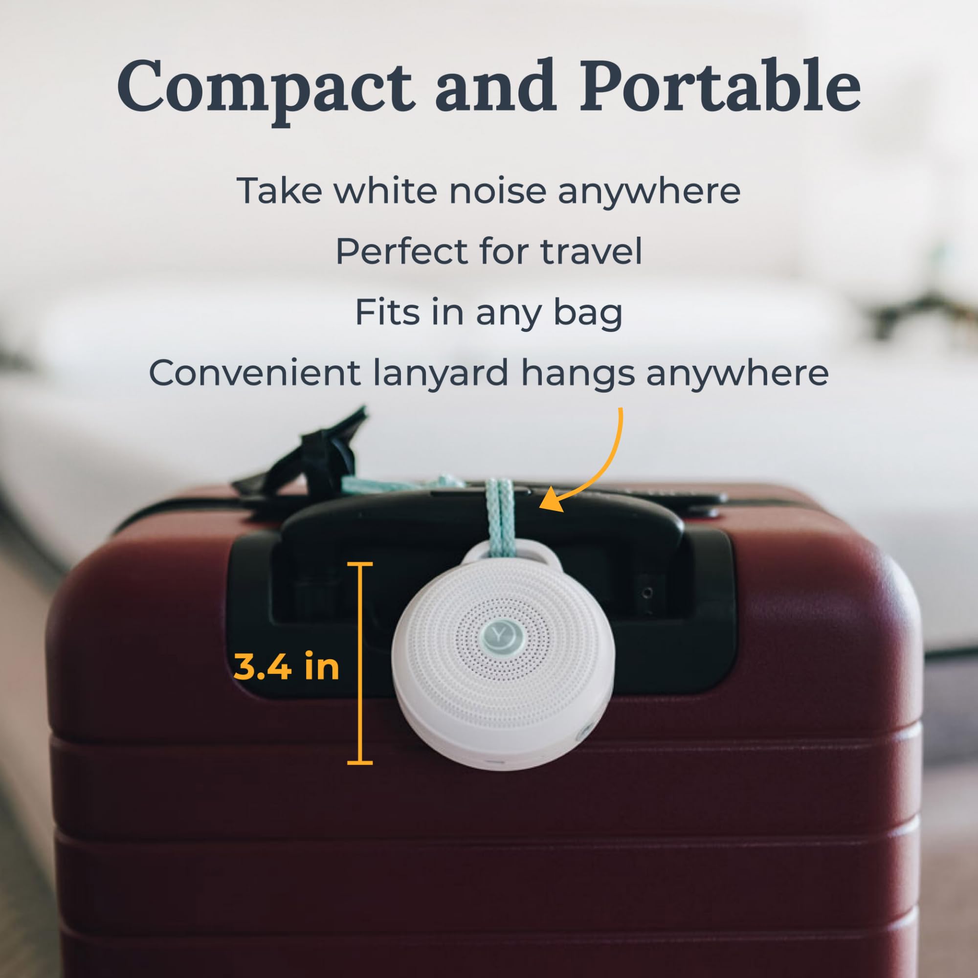 Yogasleep Rohm: cordon USB inclus pour recharge pratique.