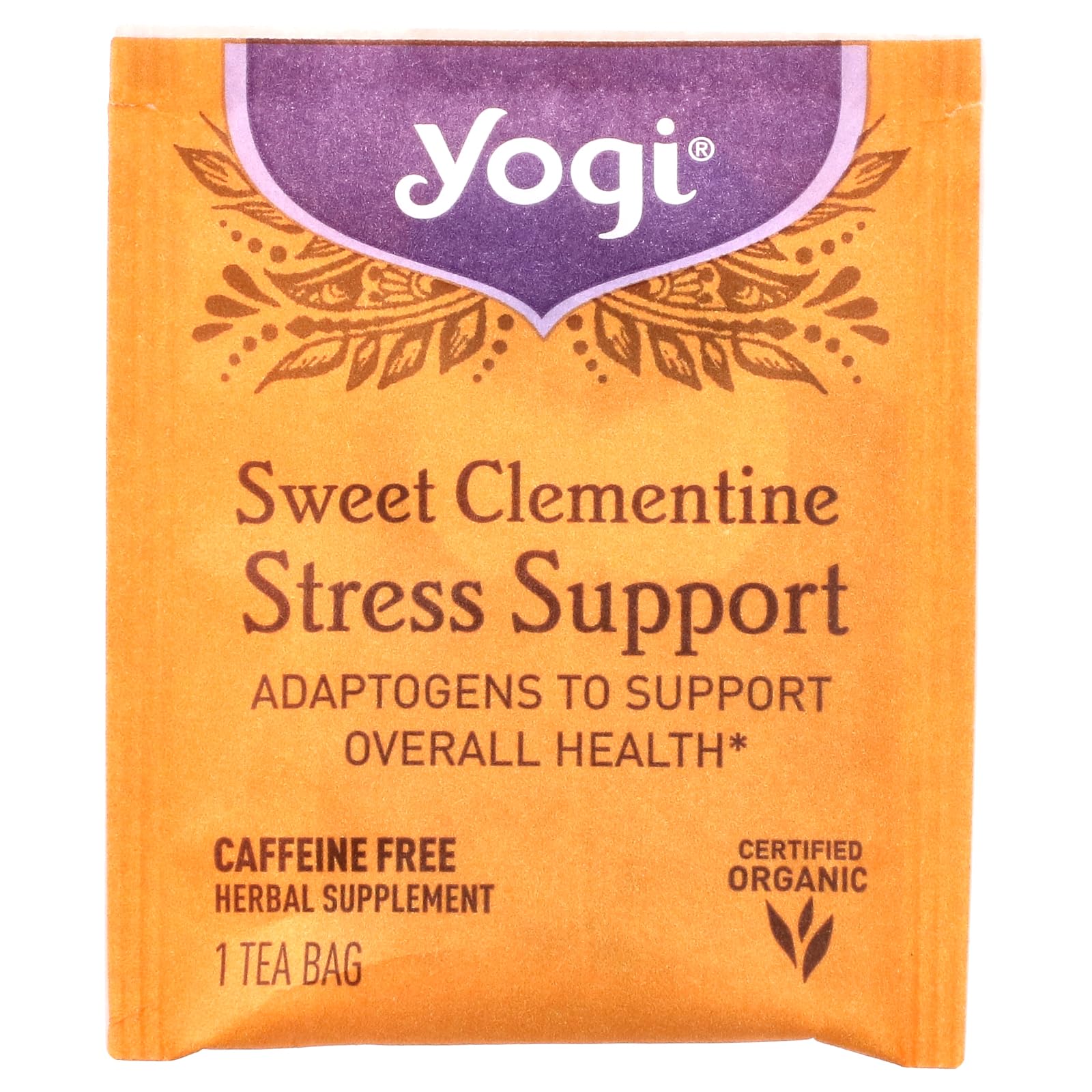 Tasse chaude YOGI TEA Sweet Clementine, zeste d'orange pour une pause bien-être.