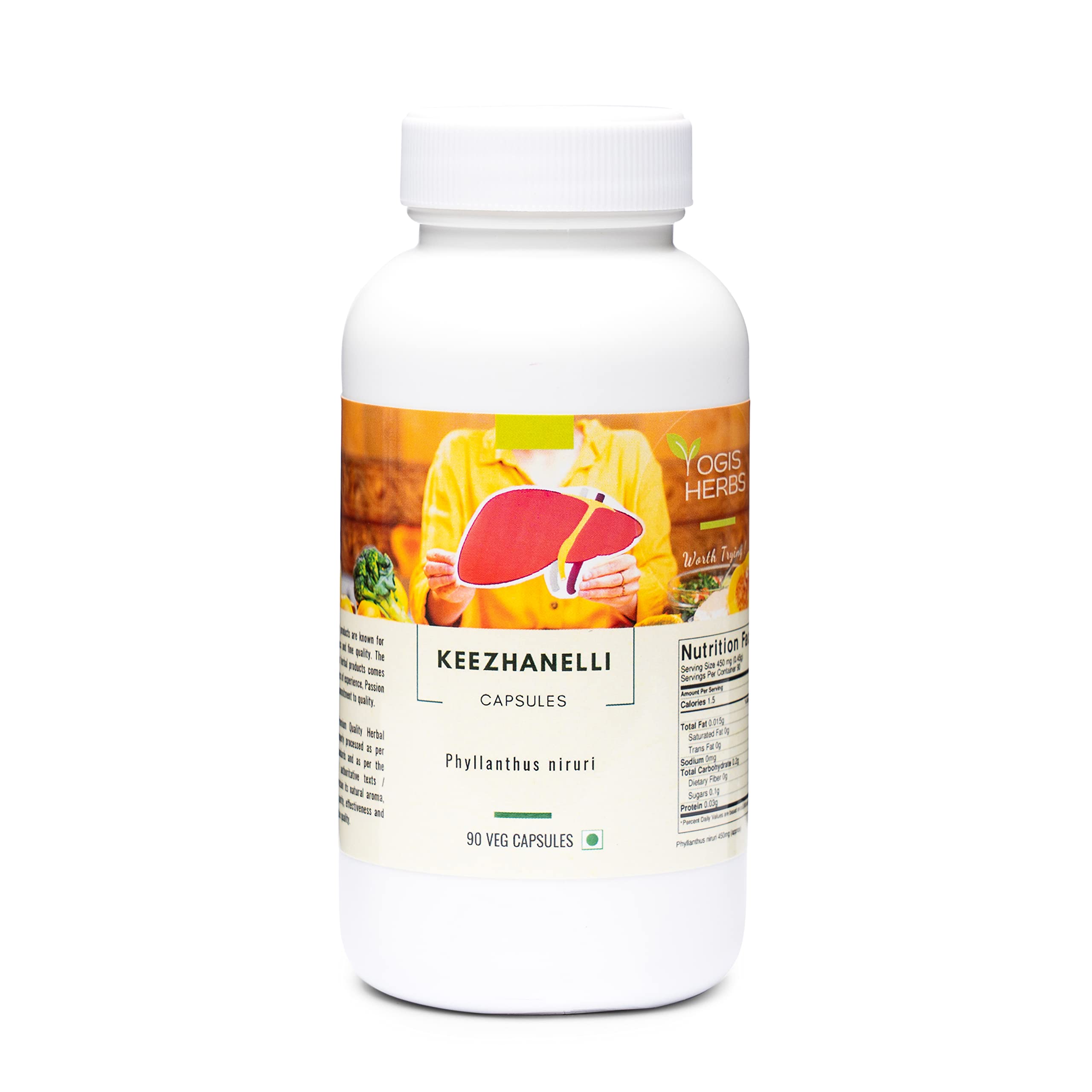 Keezhanelli YOGIS HERBS, bouteille visible, soutien potentiel du foie et de la digestion