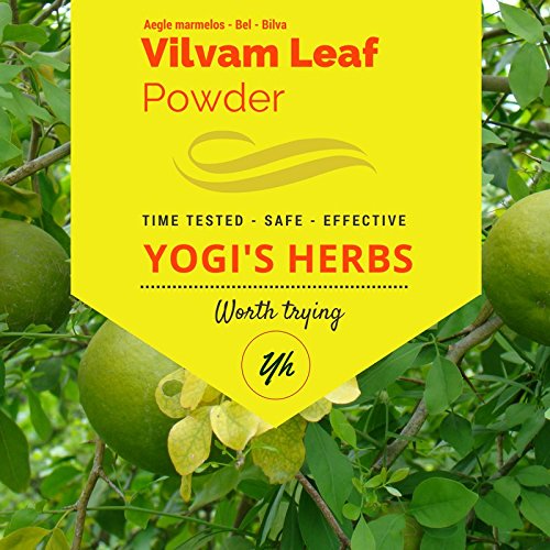 YOGIS HERBS Poudre Vilvam en flacon, usage quotidien pour le bien-être digestif.