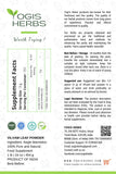 YOGIS HERBS Poudre Vilvam, vue d’un sachet recyclable démontrant la qualité premium.