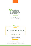 YOGIS HERBS Poudre Vilvam, texture fine prête à être mélangée dans une boisson.