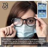 Lingettes antifog Yogo Vision pour lunettes de nage, pratiques et efficaces en milieu humide.