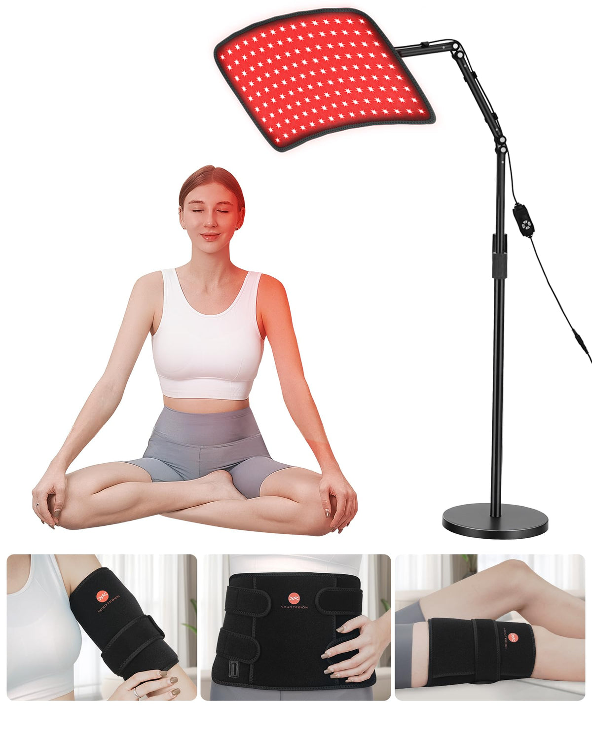 YOHOTESION lampe lumière rouge – relaxation corporelle pour tout le corps